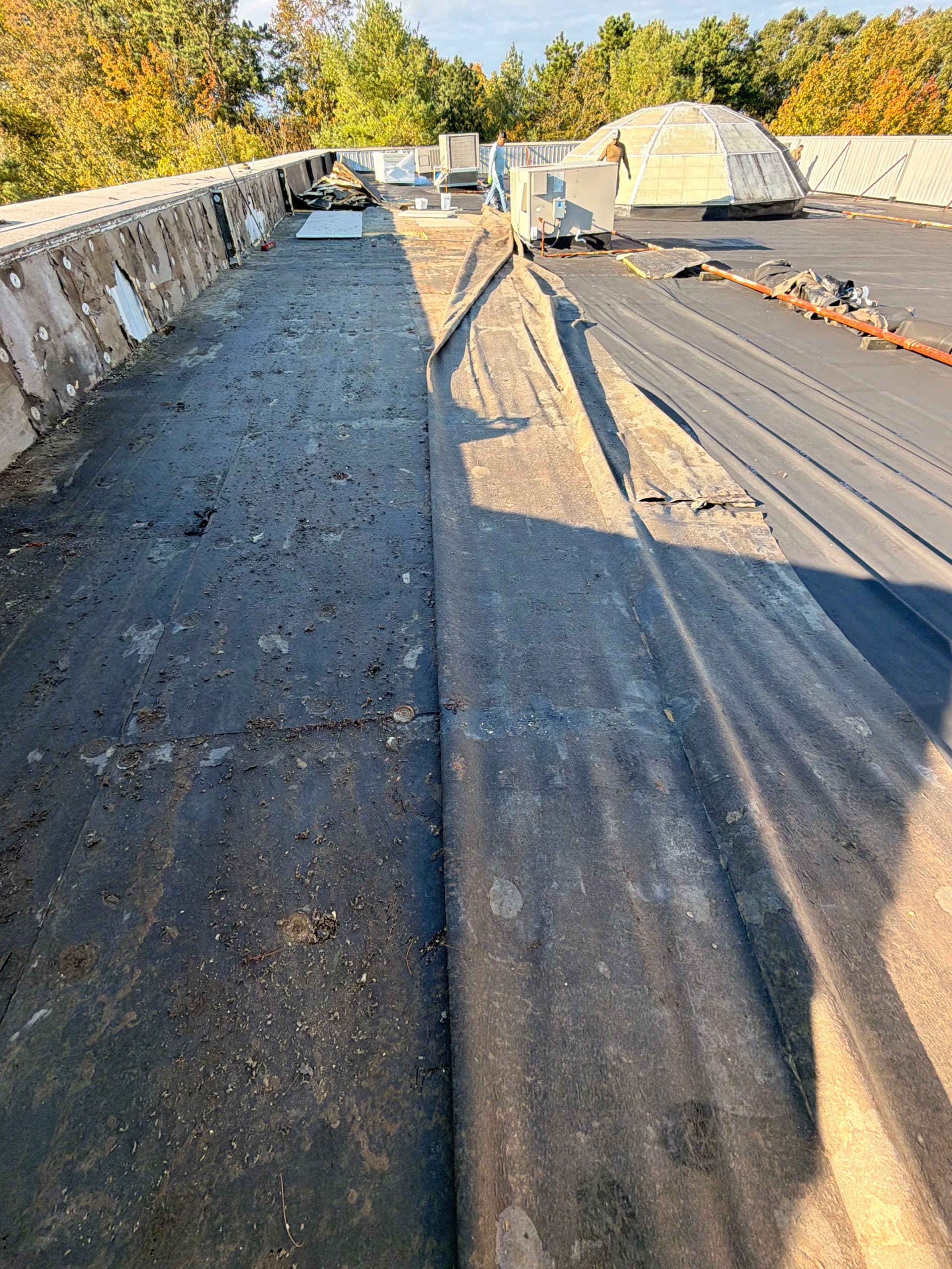 Gallery photos for Storm Damage Roof Repair Done Right on This Commercial Flat Roof: Image #4