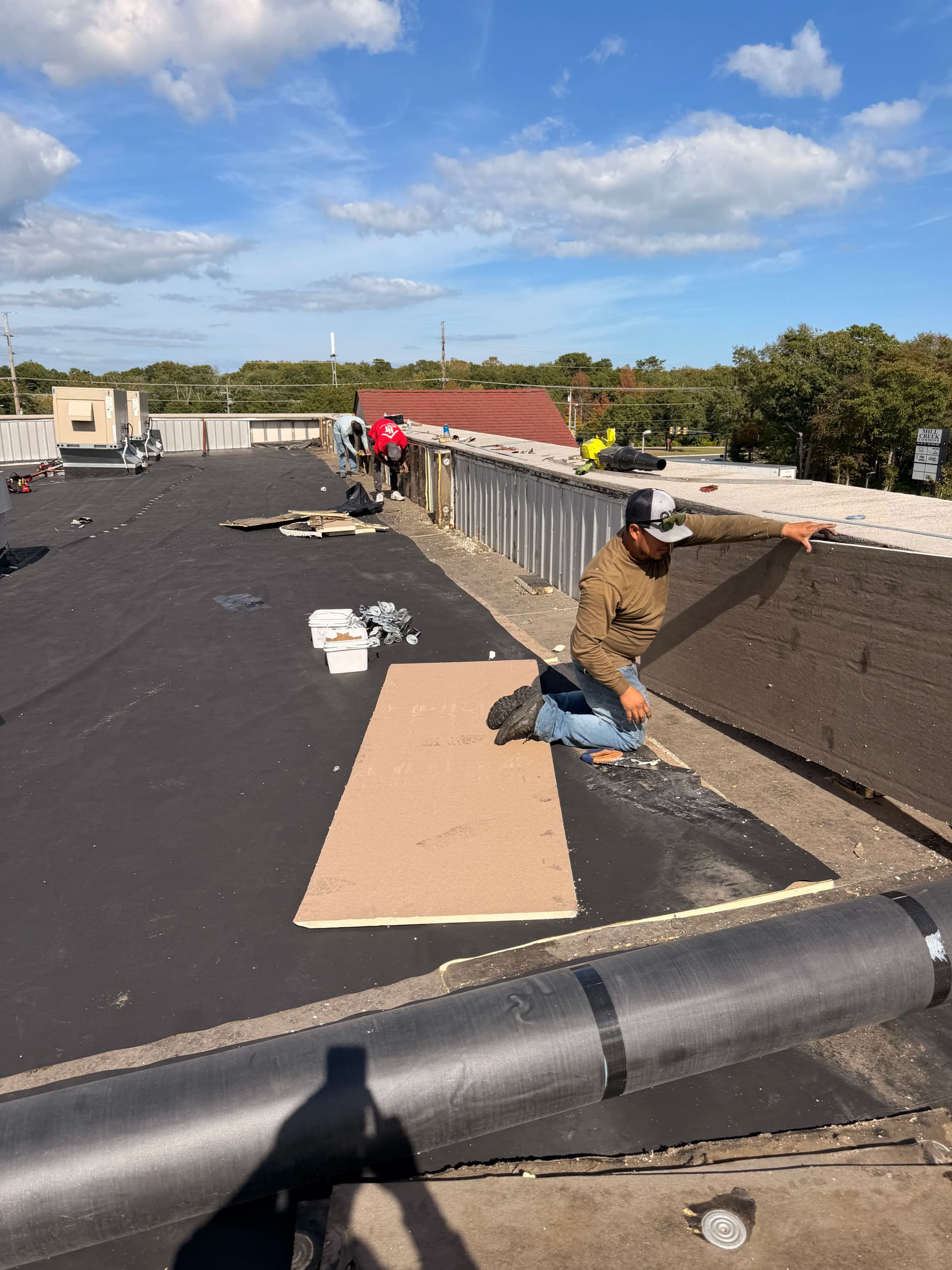 Gallery photos for Storm Damage Roof Repair Done Right on This Commercial Flat Roof: Image #2