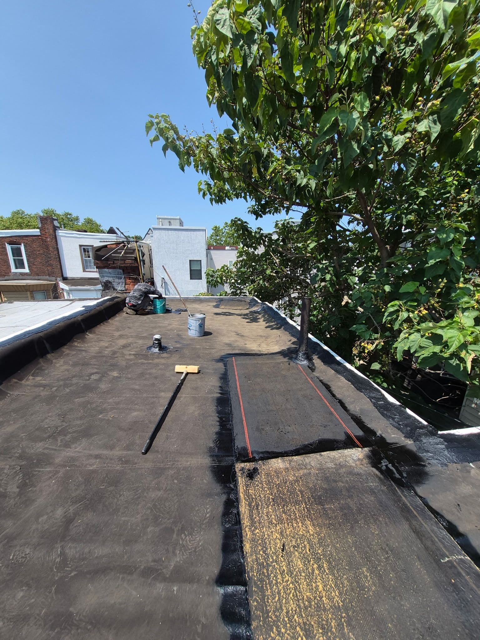 Gallery photos for Flat Roof Patch and Coating Done Right: Image #2