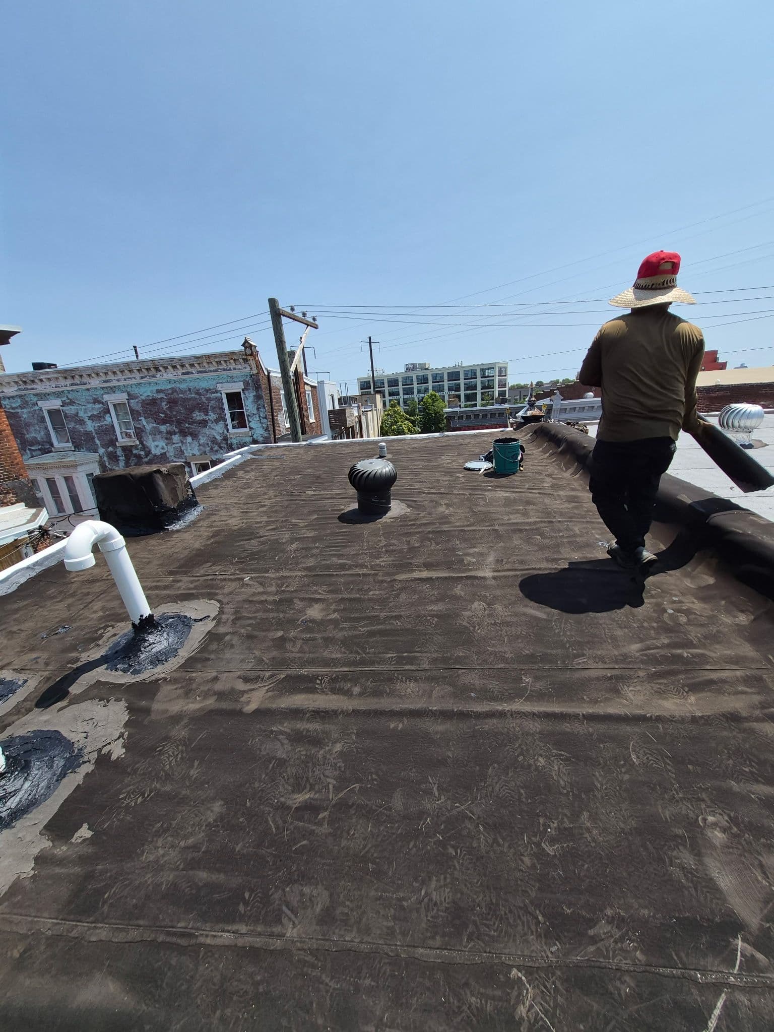 Flat Roof Patch and Coating Done Right image