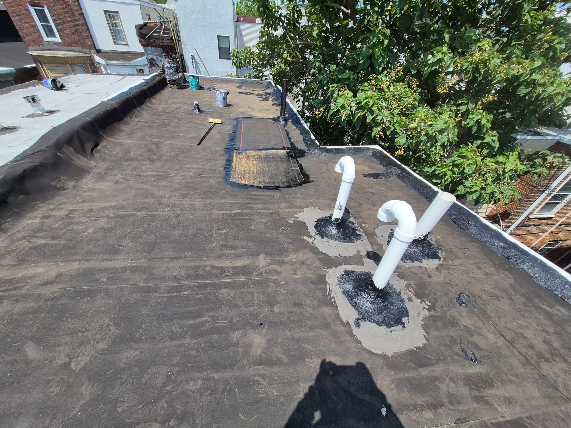 Gallery photos for Flat Roof Patch and Coating Done Right: Image #1